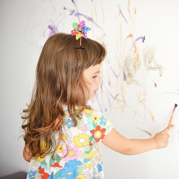 Metal Hair Clips 96pcs Windmill Hairpin Barrettes Stylish Hair Accessories for G - Picture 5 of 9